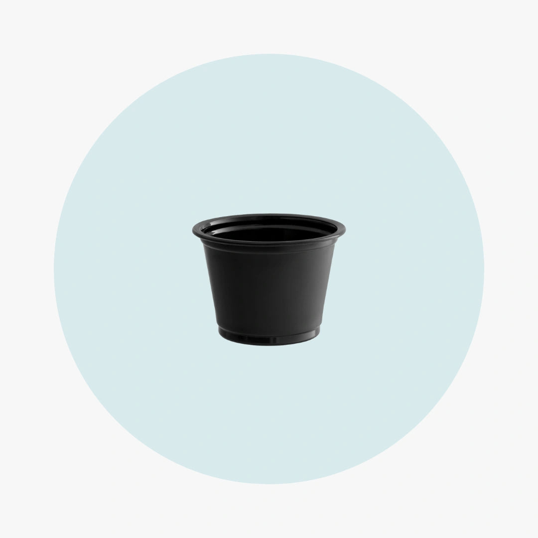 Portion Cups - Black 1 oz