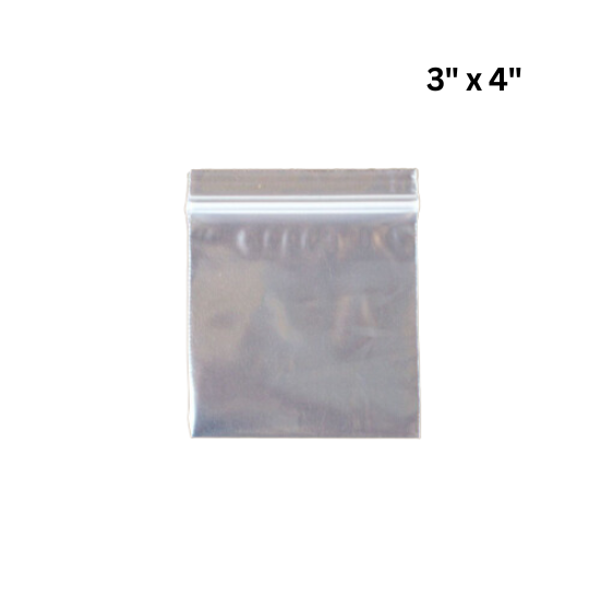 Reclosable Zipper Bags 3" x 4" - PACK THIS MEAL