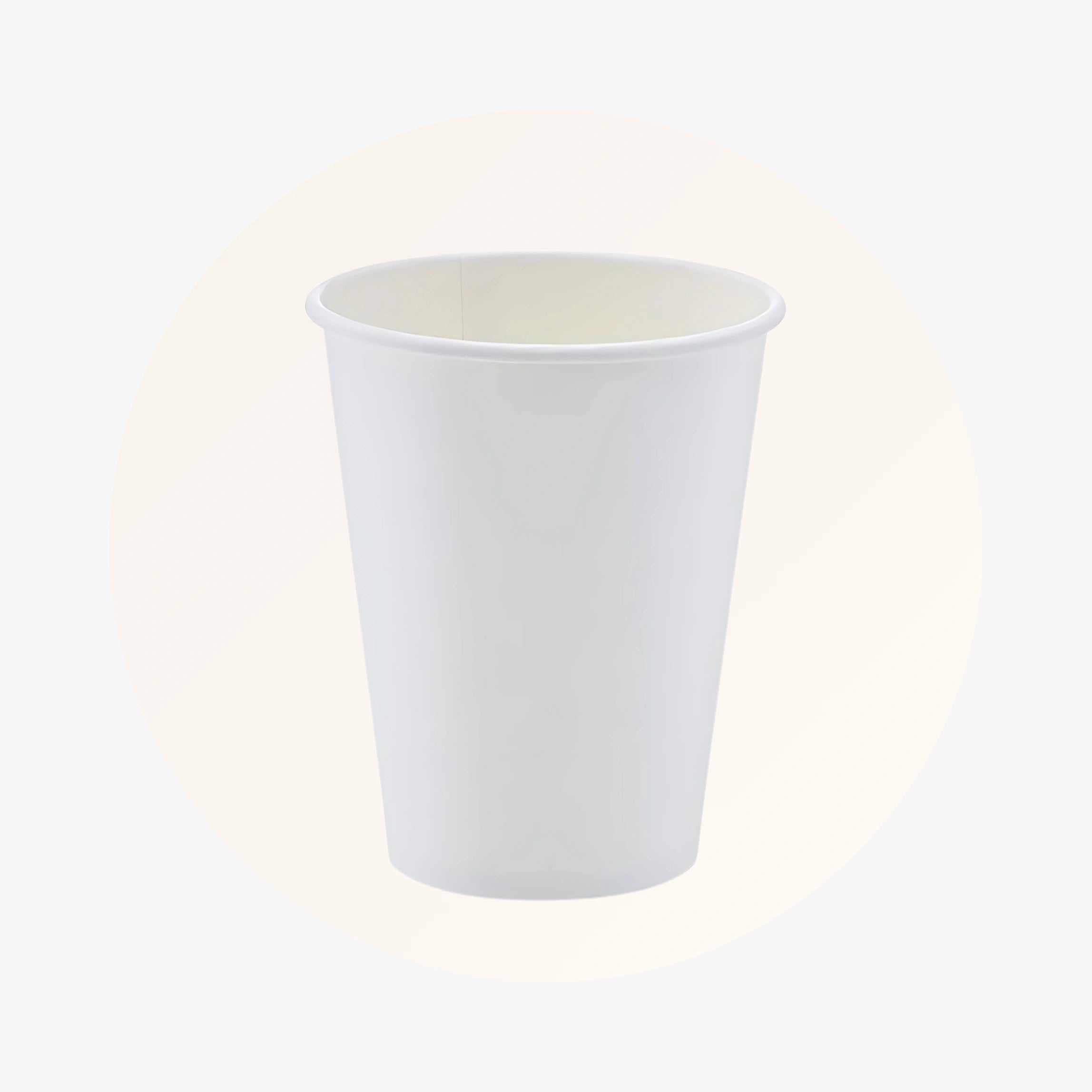 SINGLE WALL PAPER CUPS - WHITE - 12 oz