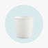 Single wall paper cup white 4oz