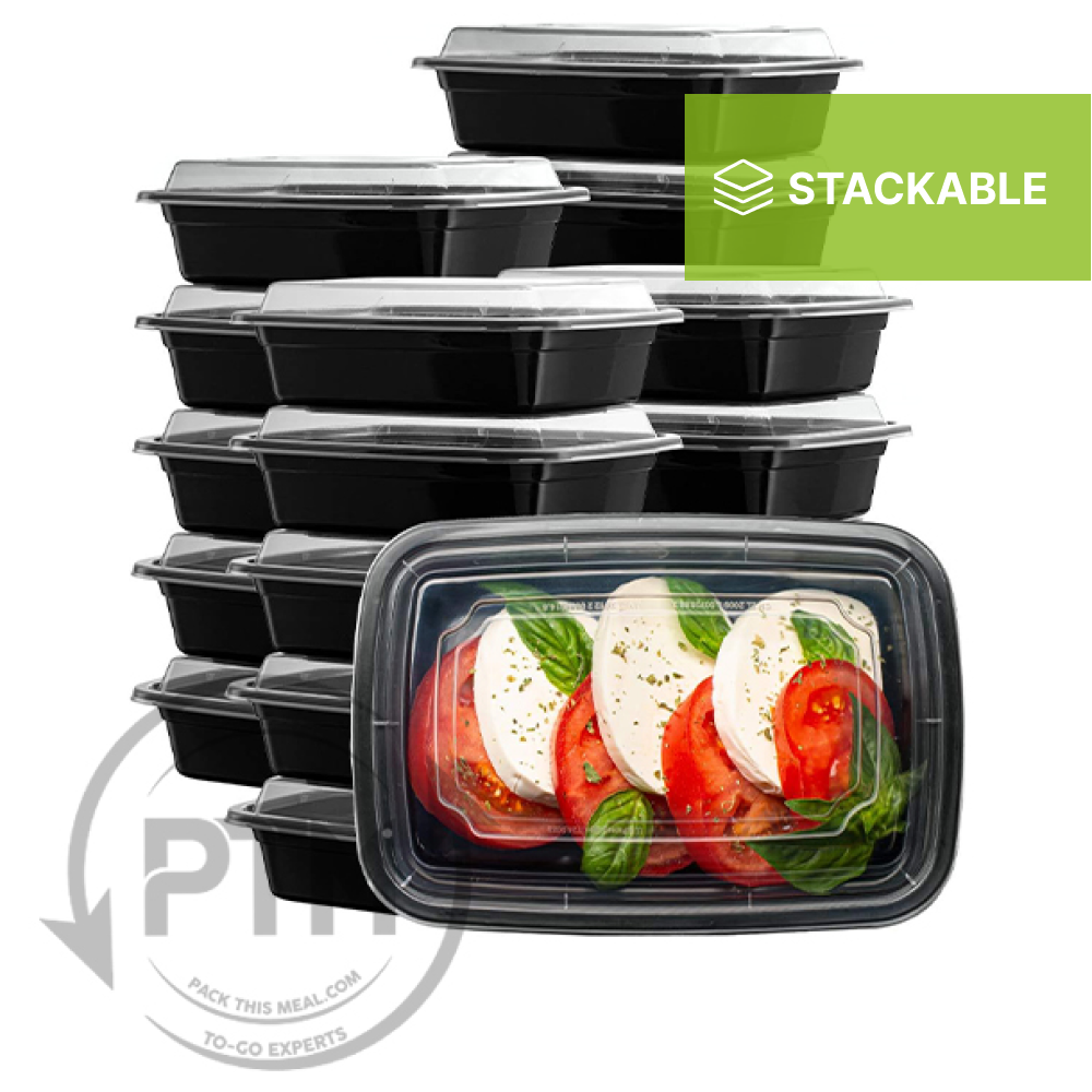 16-pack Meal Prep Containers Stackable Food Storage Containers 3