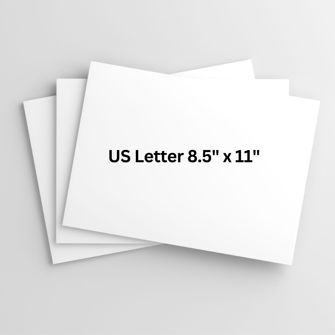 US Letter 8.5" x 11" 20lb Printing Sheets 5000 - PACK THIS MEAL