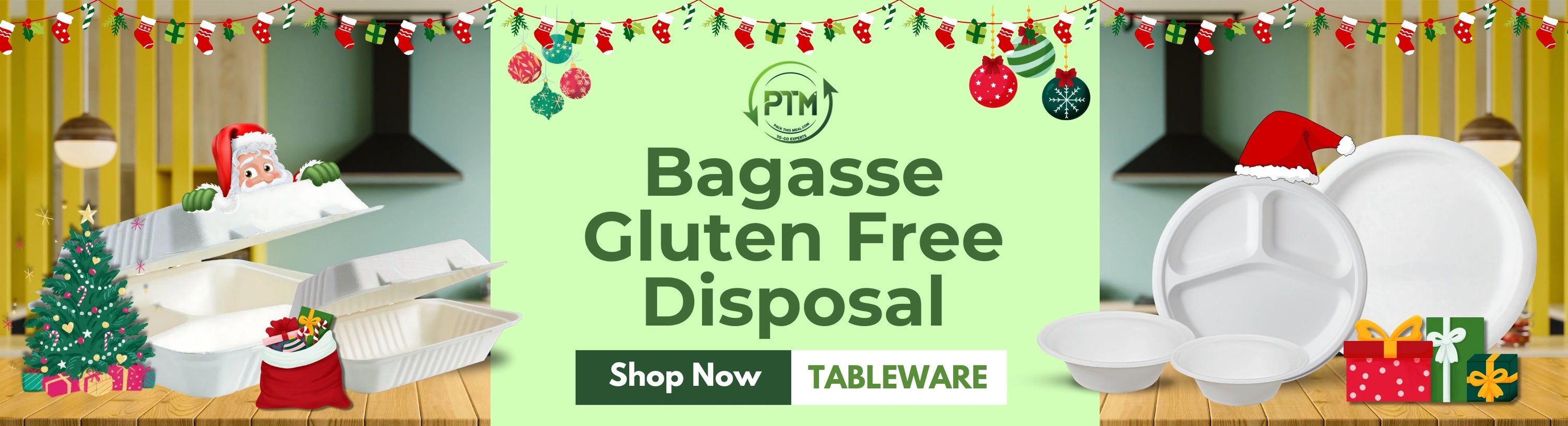 cristmas bagasse gluten free disposal