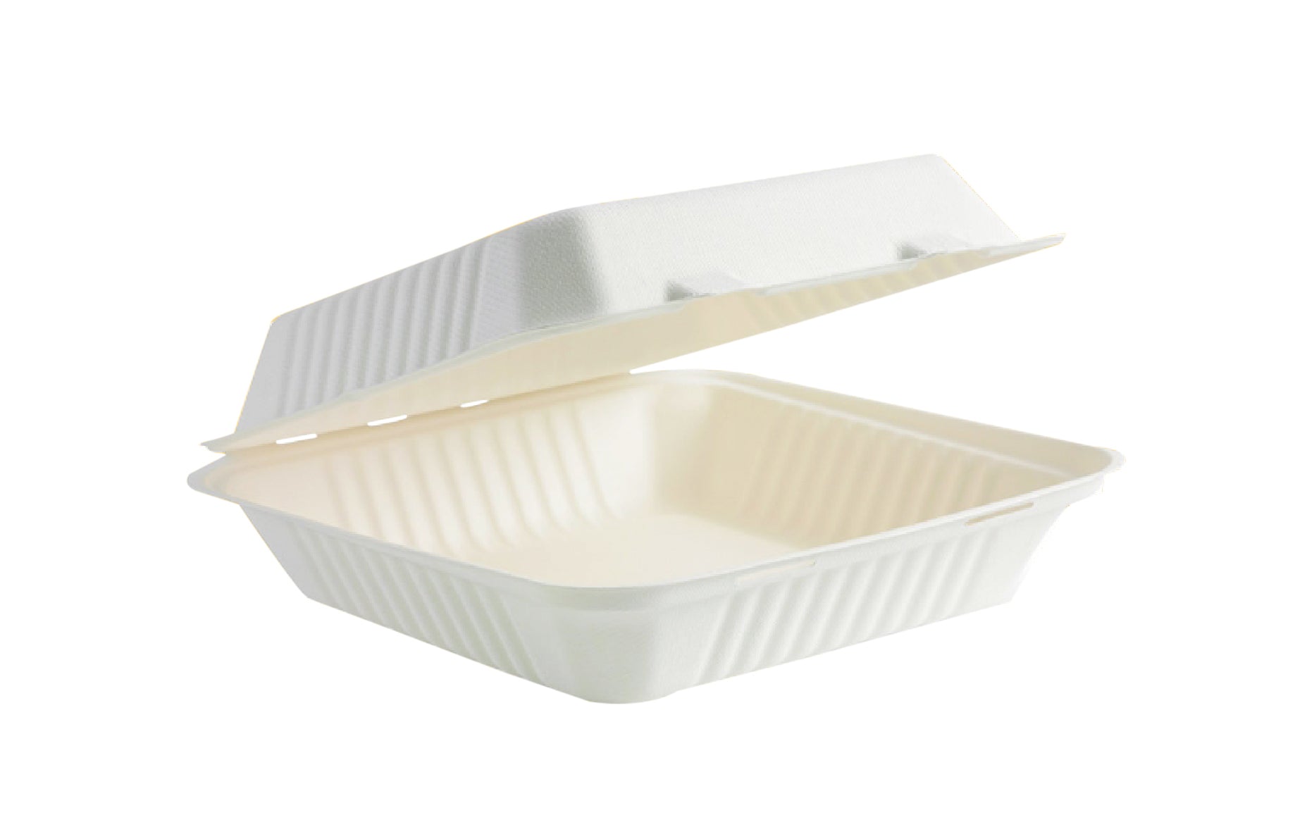 9 Inch x 9 Inch 1 Compartment Clamshell Box - 240 pcs